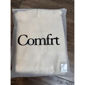 Comfrt Comfort Signature Hoodie Sweatshirt Bone Adult Sz Medium NEW